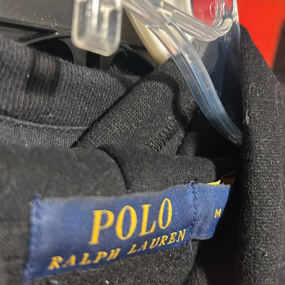 Black polo hoodie - Picture 3 of 3